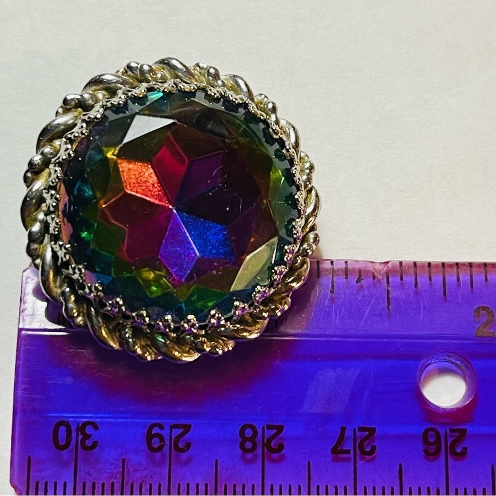 Vintage 1950’s Elsa Schiaparelli Faux Watermelon Tourmaline Clip Earring… - Picture 16 of 17